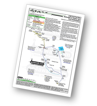 Walk route map with easy-to-follow route instructions for walk c348 Cold Fell Pike (Geltsdale) from Clesketts pdf