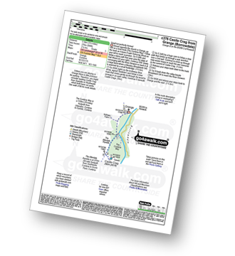 Walk route map with easy-to-follow route instructions for walk c376 Castle Crag from Grange (Borrowdale) pdf