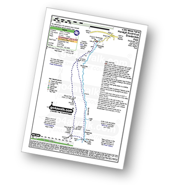 Walk route map with easy-to-follow route instructions for walk c385 West Fell and Hazelgill Knott from BowderdaleFoot pdf