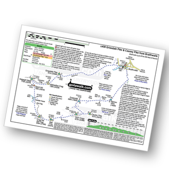 Walk route map with easy-to-follow route instructions for walk c408 Grisedale Pike and Causey Pike from Braithwaite pdf