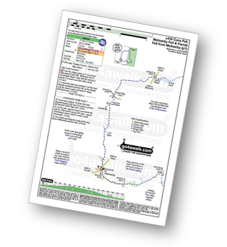 Walk route map with easy-to-follow route instructions for walk c430 Cuns Fell, Melmerby Fell and Fiend's Fell from Melmerby pdf