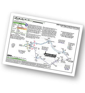 Map with easy-to-follow route details for walk c496 Tinside Rigg and Long Fell from Hilton pdf