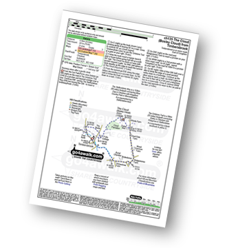 Walk route map with easy-to-follow route instructions for walk ch135 The Cloud (Bosley Cloud) from Timbersbrook pdf