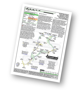 Walk route map with easy-to-follow route instructions for walk ch136 Raw Head, Bickerton Hill and The Sandstone Trail from Duckington pdf