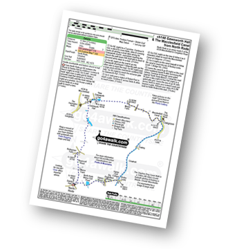 Map with easy-to-follow route details for walk ch148 Gawsworth Hall from North Rode pdf