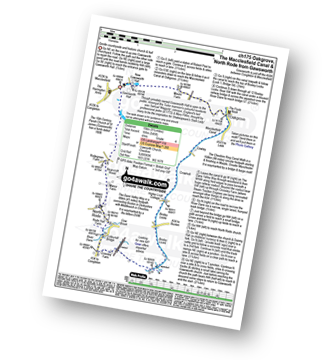 Walk route map with easy-to-follow route instructions for walk ch175 The Macclesfield Canal, Bosley Locks and North Rode from Gawsworth pdf