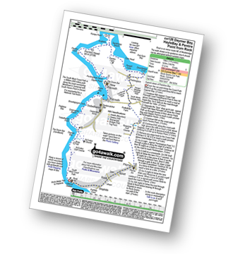 Walk route map with easy-to-follow route instructions for walk co126 Daymer Bay (Trebetherick), Hayle Bay and Pentire Point from Rock (Padstow Bay) pdf