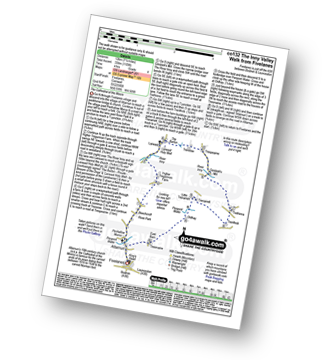 Map with easy-to-follow route details for walk co132 The Inny Valley Walk from Fivelanes pdf