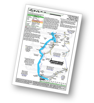 Walk route map with easy-to-follow route instructions for walk co134 Hayle Bay, Pityme and Rock (Padstow Bay) from Daymer Bay (Trebetherick) pdf