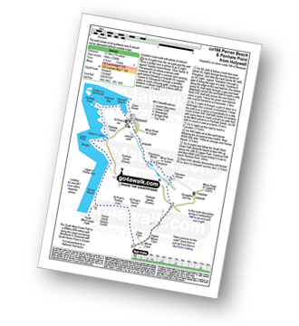 Walk route map with easy-to-follow route instructions for walk co166 Perran Beach and Penhale Point from Holywell pdf