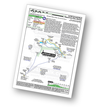 Walk route map with easy-to-follow route instructions for walk cw108 Carnedd Moel Siabod from Plas y Brenin, Capel Curig pdf