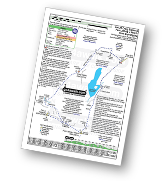 Walk route map with easy-to-follow route instructions for walk cw126 Craig Eigiau and Pen Llithrig y Wrach from Llyn Eigiau pdf