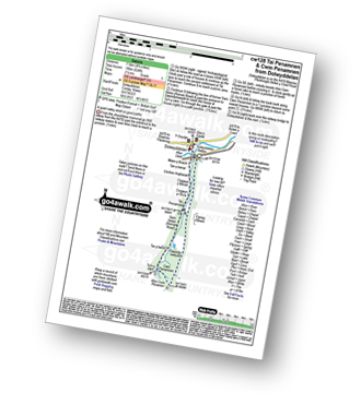 Walk route map with easy-to-follow route instructions for walk cw128 Tai Penamnen and Cwm Penamnen from Dolwyddelan pdf