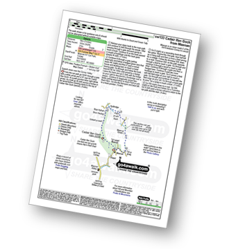 Walk route map with easy-to-follow route instructions for walk cw133 Cadair Ifan Goch from Maenan pdf