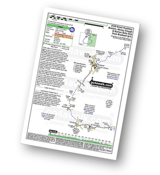 Walk route map with easy-to-follow route instructions for walk d126 Great Hucklow, Bretton, Abney Clough and Burton Bole End from Bradwell pdf