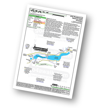 Walk route map with easy-to-follow route instructions for walk d161 Rhodeswood Reservoir from Crowden pdf