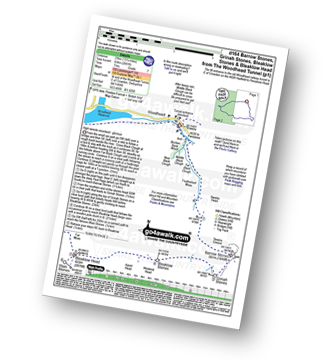 Walk route map with easy-to-follow route instructions for walk d164 Barrow Stones, Grinah Stones, Bleaklow Stones and Bleaklow Head (Bleaklow Hill) from Woodhead pdf