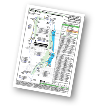 Map with easy-to-follow route details for walk d221 Shining Tor and Windgather Rocks from Errwood Reservoir, The Goyt Valley pdf