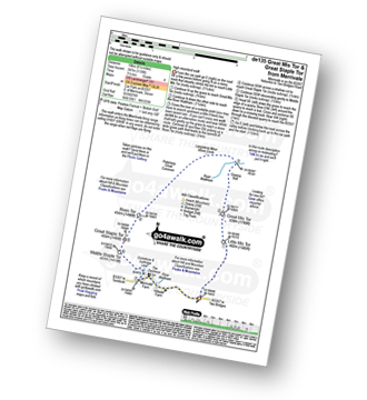 Walk route map with easy-to-follow route instructions for walk de135 Great Mis Tor and Great Staple Tor from Merrivale pdf