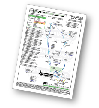 Walk route map with easy-to-follow route instructions for walk de183 Devil's Tor from Two Bridges pdf