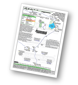 Map with easy-to-follow route details for walk du114 Three Pikes and Burnhope Seat from Burnhope Reservoir pdf