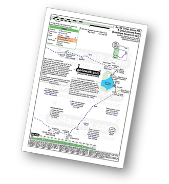 Walk route map with easy-to-follow route instructions for walk du152 Great Stony Hill and Dead Stones from Burnhope Reservoir pdf