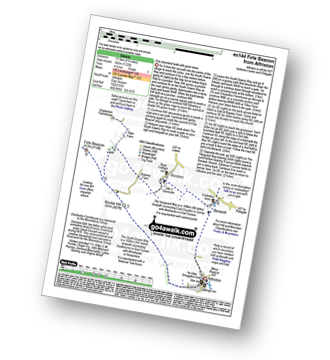 Walk route map with easy-to-follow route instructions for walk es144 Firle Beacon from Alfriston pdf