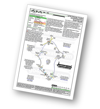 Walk route map with easy-to-follow route instructions for walk gl125 Coberley, Cockleford from Seven Springs pdf