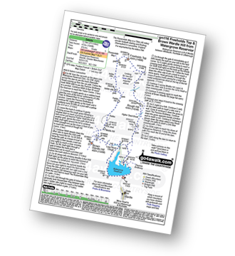 Walk route map with easy-to-follow route instructions for walk gm116 Round Hill, Freeholds Top and Brown Wardle Hill from Watergrove Reservior pdf