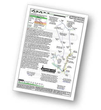 Walk route map with easy-to-follow route instructions for walk gm156 Bull Hill and Peel Monument from Holcombe pdf