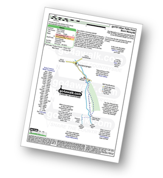 Walk route map with easy-to-follow route instructions for walk gw101 Aber Falls (Rhaeadr-fawr) from Bont Newydd pdf