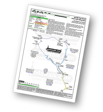 Walk route map with easy-to-follow route instructions for walk gw108 Foel Goch from Cefn-ddwysarn pdf