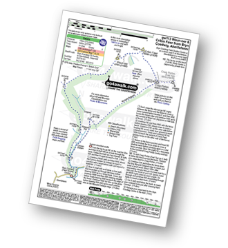 Walk route map with easy-to-follow route instructions for walk gw113 Waun-oer and Cribin Fawr from Bryn Coedwig, Aberllefenni pdf