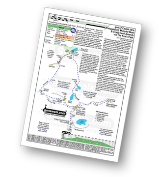 Walk route map with easy-to-follow route instructions for walk gw137 Cadair Idris (Penygadair), Mynydd Moel, Craig Cwm Amarch and Cyfrwy via The Fox's Path pdf