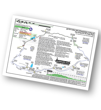 Walk route map with easy-to-follow route instructions for walk gw152 Cadair Idris (Penygadair), Mynydd Moel, Cyfrwy and Gau Craig via The Pony Path pdf