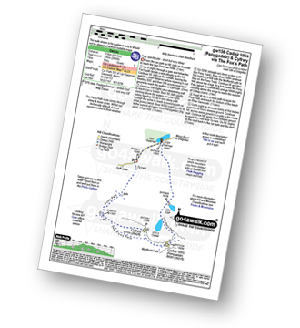 Walk route map with easy-to-follow route instructions for walk gw156 Cadair Idris (Penygadair) via The Fox's Path pdf