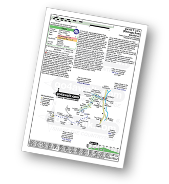 Walk route map with easy-to-follow route instructions for walk gw162 Y Garn (Rhinogs) from Ganllwyd pdf