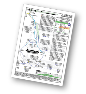 Walk route map with easy-to-follow route instructions for walk gw171 Bera Bach from Bont Newydd pdf