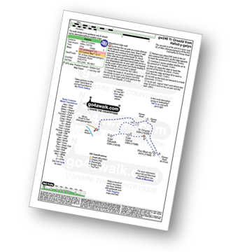 Walk route map with easy-to-follow route instructions for walk gw246 Foel-ganol and Yr Orsedd from Hafod-y-gelyn pdf
