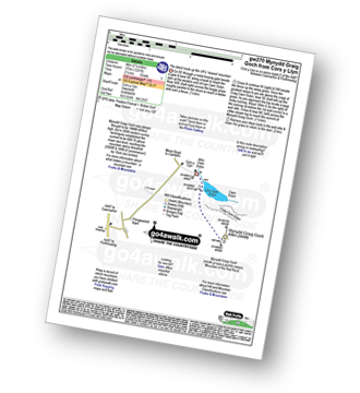 Walk route map with easy-to-follow route instructions for walk gw270 Mynydd Graig Goch from Cors y Llyn pdf