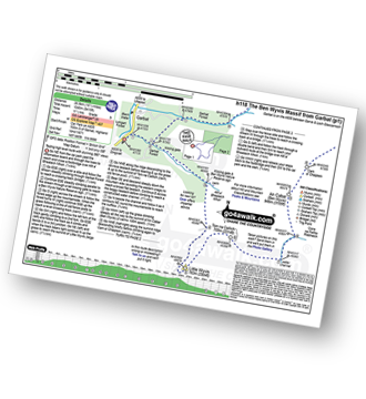 Walk route map with easy-to-follow route instructions for walk h118 The Ben Wyvis Massif from Garbat pdf