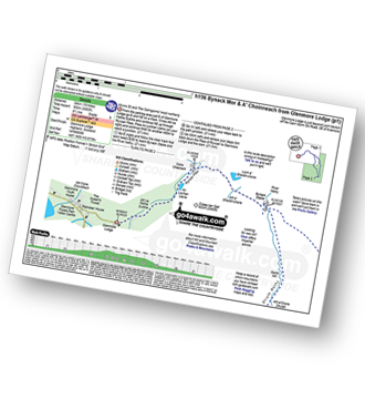 Walk route map with easy-to-follow route instructions for walk h156 Bynack Mor and A' Choinneach from Glenmore Lodge pdf