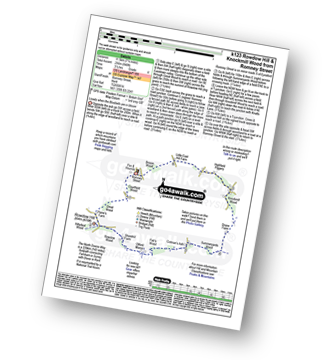 Walk route map with easy-to-follow route instructions for walk k123 Rowdow Hill  and Knockmill Wood from Romney Street pdf