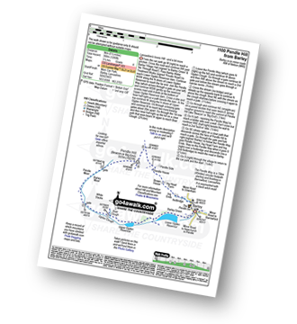 Map with easy-to-follow route details for walk l100 Pendle Hill from Barley pdf