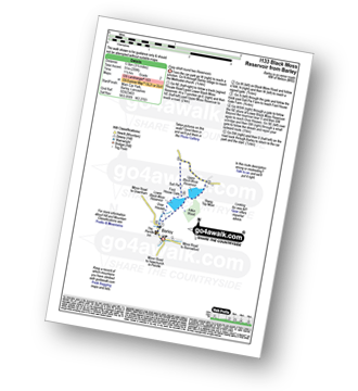 Walk route map with easy-to-follow route instructions for walk l133 Black Moss Reservoir from Barley pdf