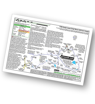 Walk route map with easy-to-follow route instructions for walk l136 Cowpe Lowe and Hail Storm Hill from Cowpe pdf