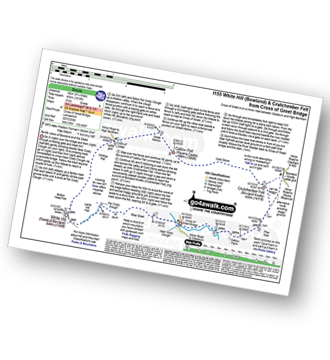 Map with easy-to-follow route details for walk l155 White Hill (Forest of Bowland) and Crutchenber Fell (Bowland Knotts) from Cross of Greet Bridge pdf