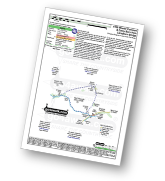 Map with easy-to-follow route details for walk n126 Wooler Common and  Carey Burn from Careyburn Bridge pdf