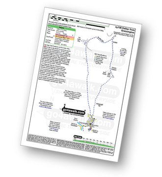 Map with easy-to-follow route details for walk ny106 Kelber from Grassington pdf