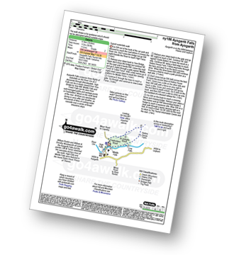 Map with easy-to-follow route details for walk ny186 Aysgarth Falls from Aysgarth pdf